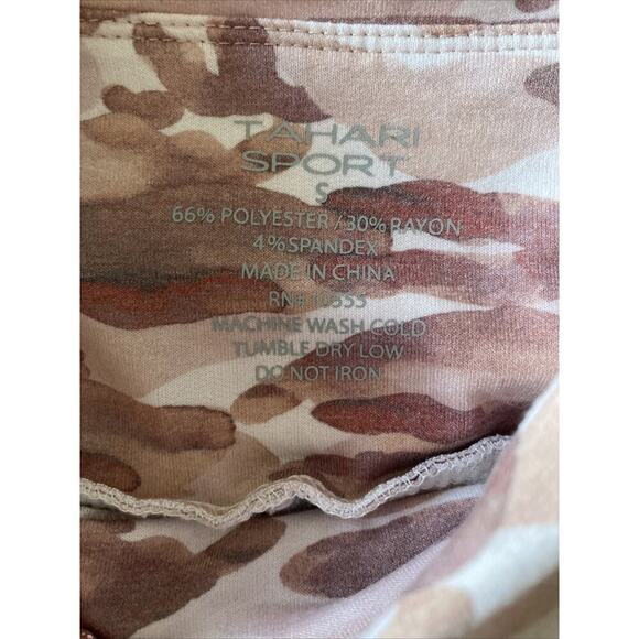Tahari Sport Women's Small Pink Camo Athletic Jogger Pants Casual - Picture 6 of 6